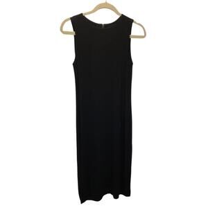 Adrienne Vittadini, Black Sleeveless Maxi Fitted Dress, XS